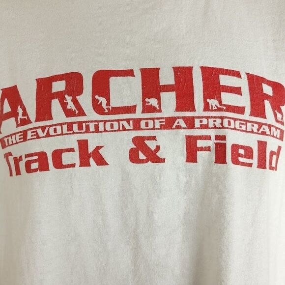 Archer Track & Field T Shirt Vintage Y2K High School Georgia Mens Size XL - Picture 2 of 5